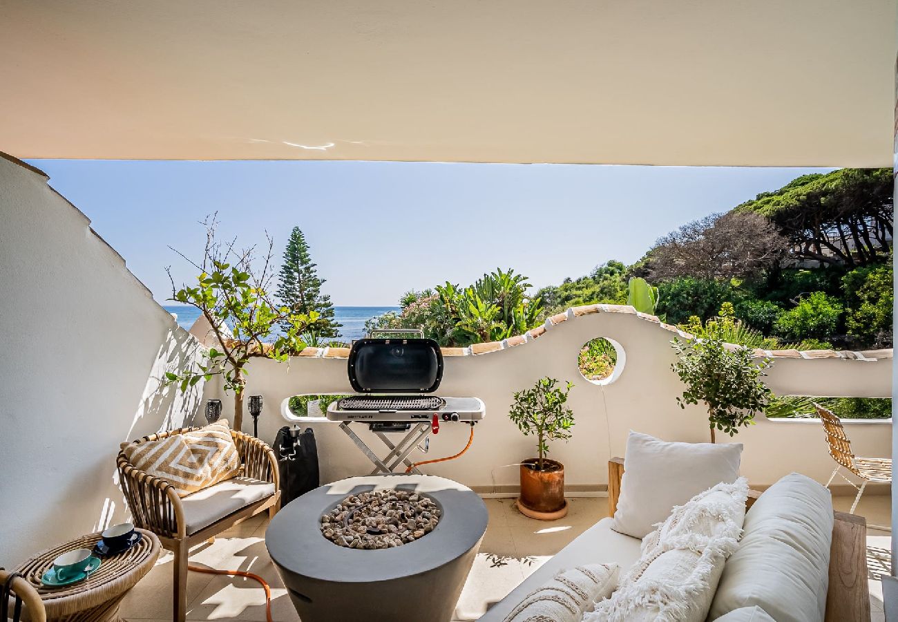 Apartamento en Mijas Costa - Apartamento de lujo de 2 dormitorios frente al mar en estilo Bali-Boho