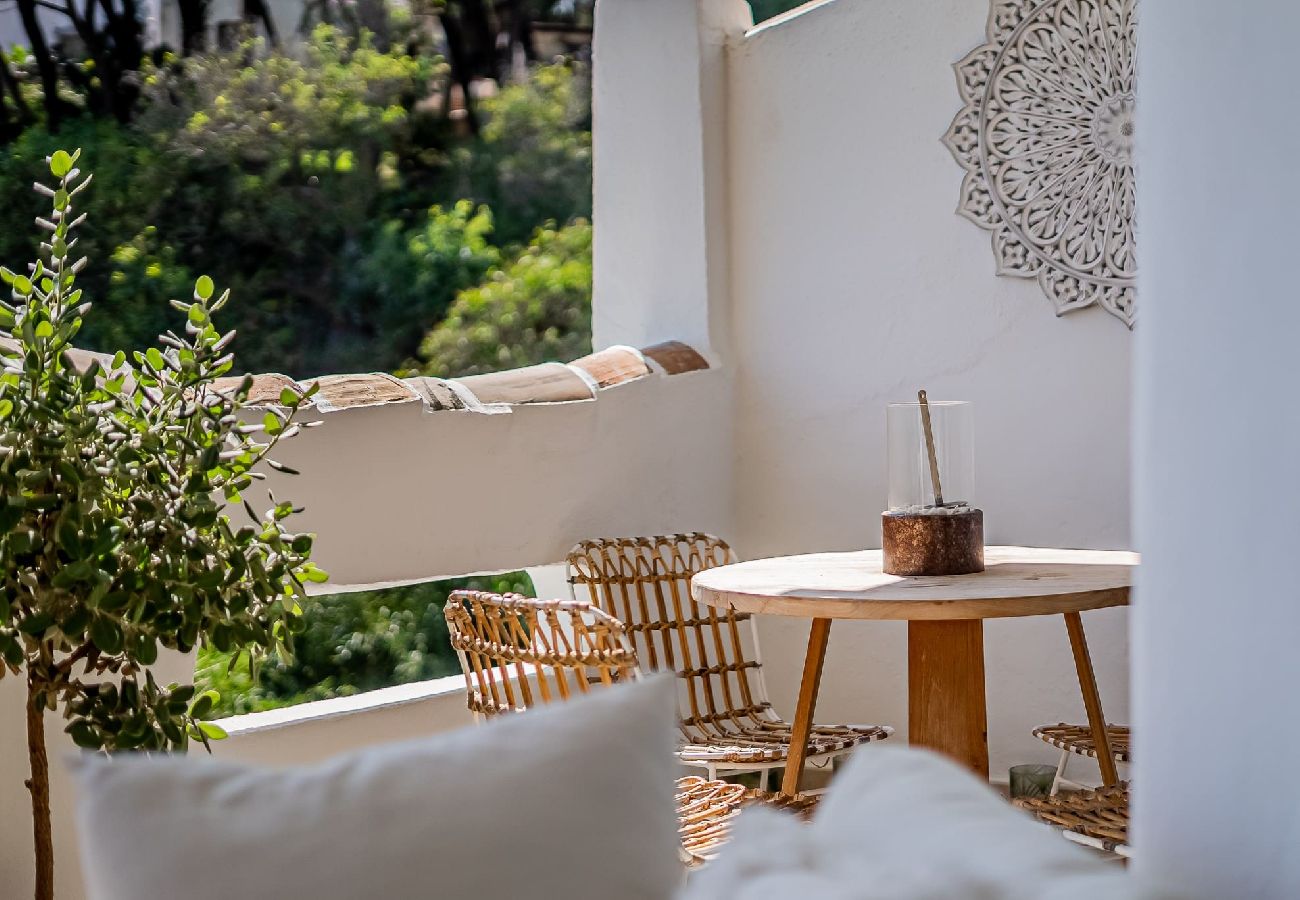 Apartamento en Mijas Costa - Apartamento de lujo de 2 dormitorios frente al mar en estilo Bali-Boho