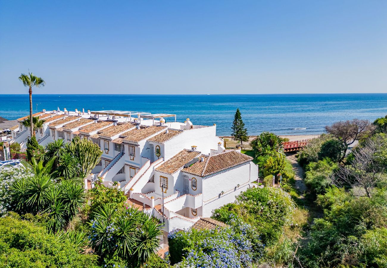 Apartamento en Mijas Costa - Apartamento de lujo de 2 dormitorios frente al mar en estilo Bali-Boho