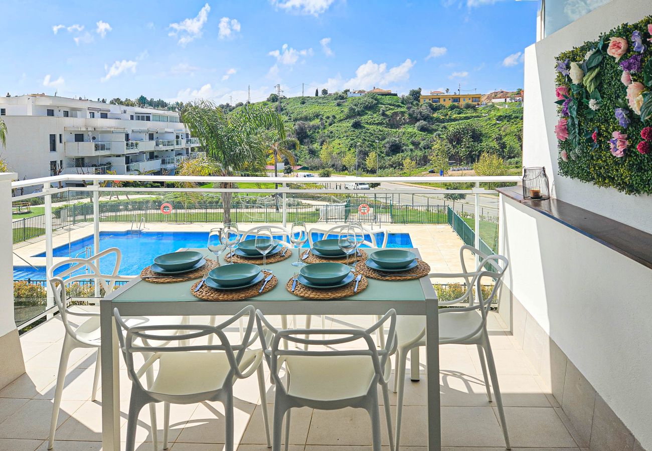 Apartamento en Mijas Costa - Apartamento de 2 habitaciones, vistas a la piscina, La Cala