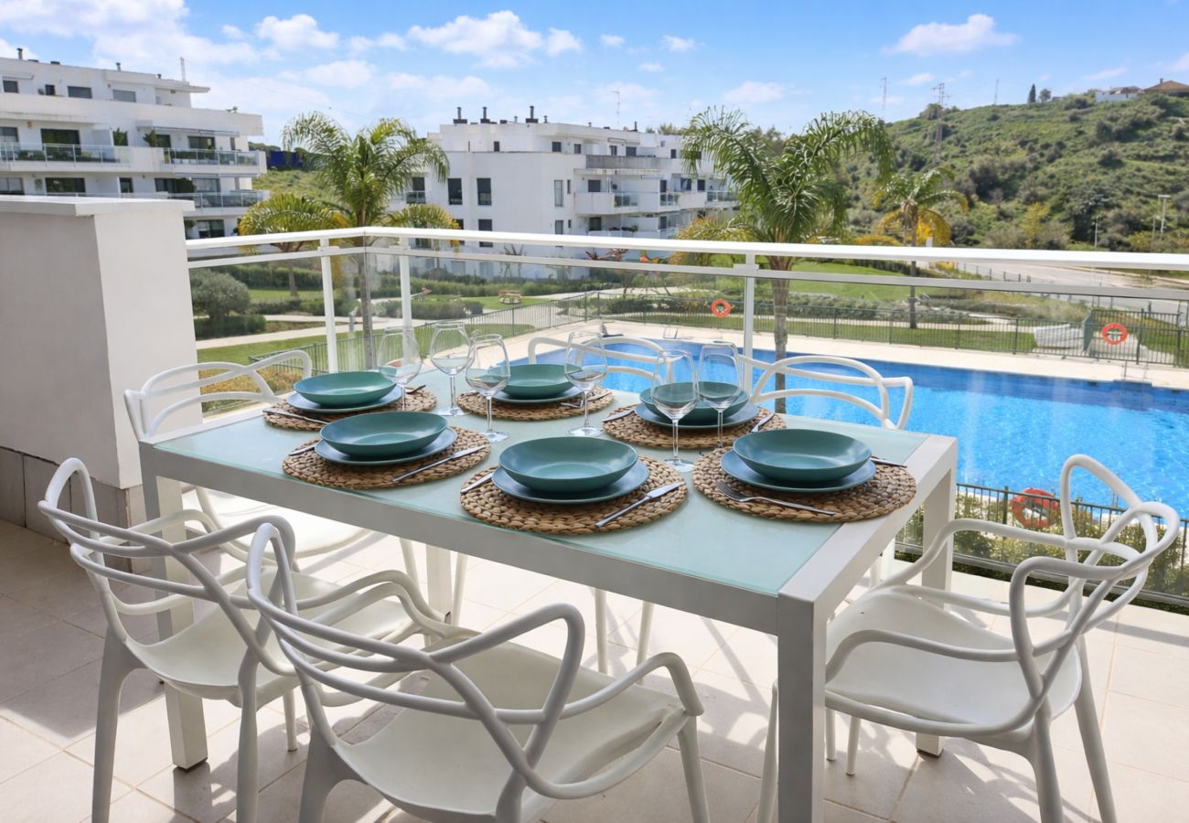 Apartamento en Mijas Costa - Apartamento de 2 habitaciones, vistas a la piscina, La Cala