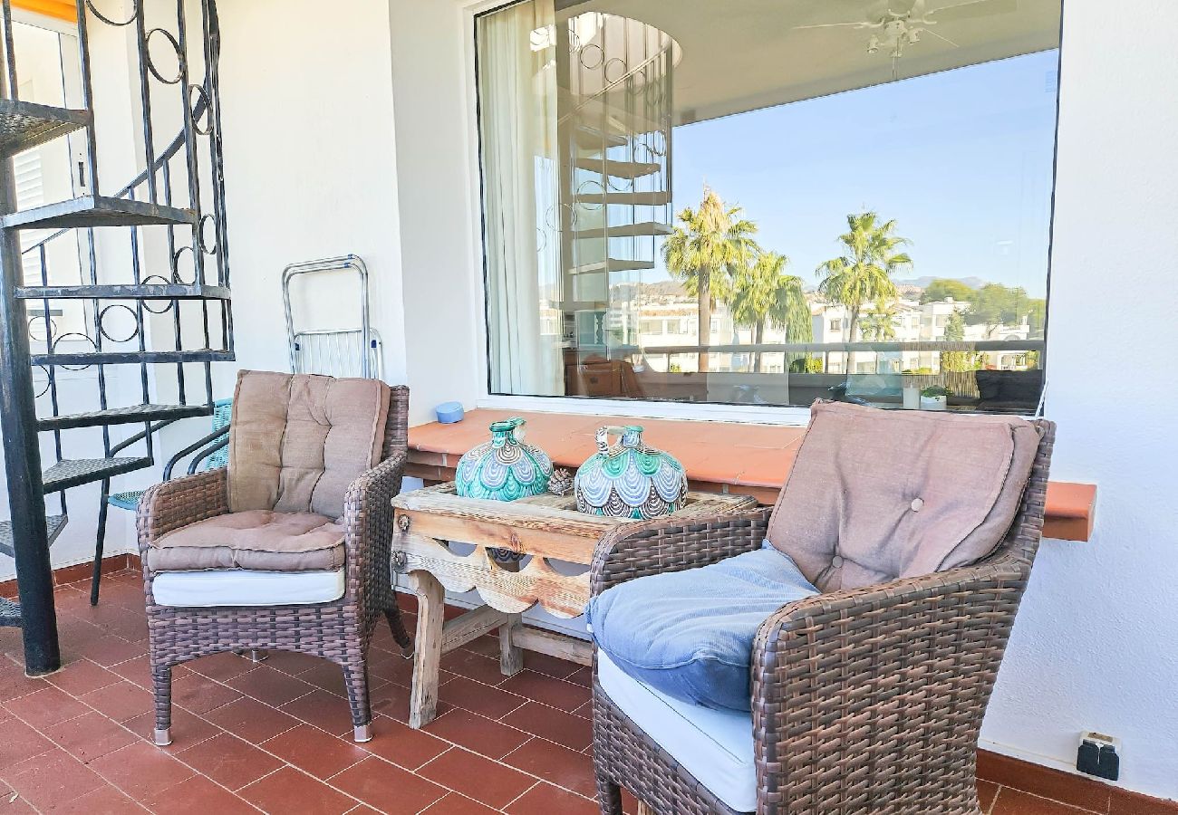 Apartamento en Mijas Costa - Atico de dos dormitorios en Miraflores con vistas al mar