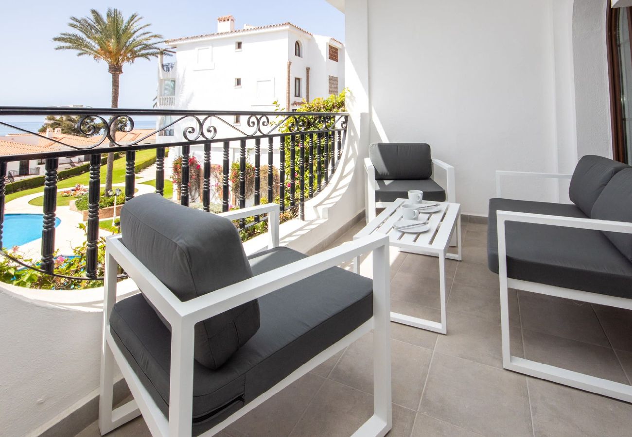 Apartamento en Mijas Costa - Apartamento de 2 dormitorios recientemente renovado Miraflores con vistas al mar