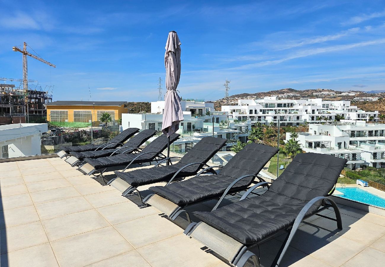 Apartamento en La Cala de Mijas - Ático con 2 grandes terrazas y una pequeña piscina 