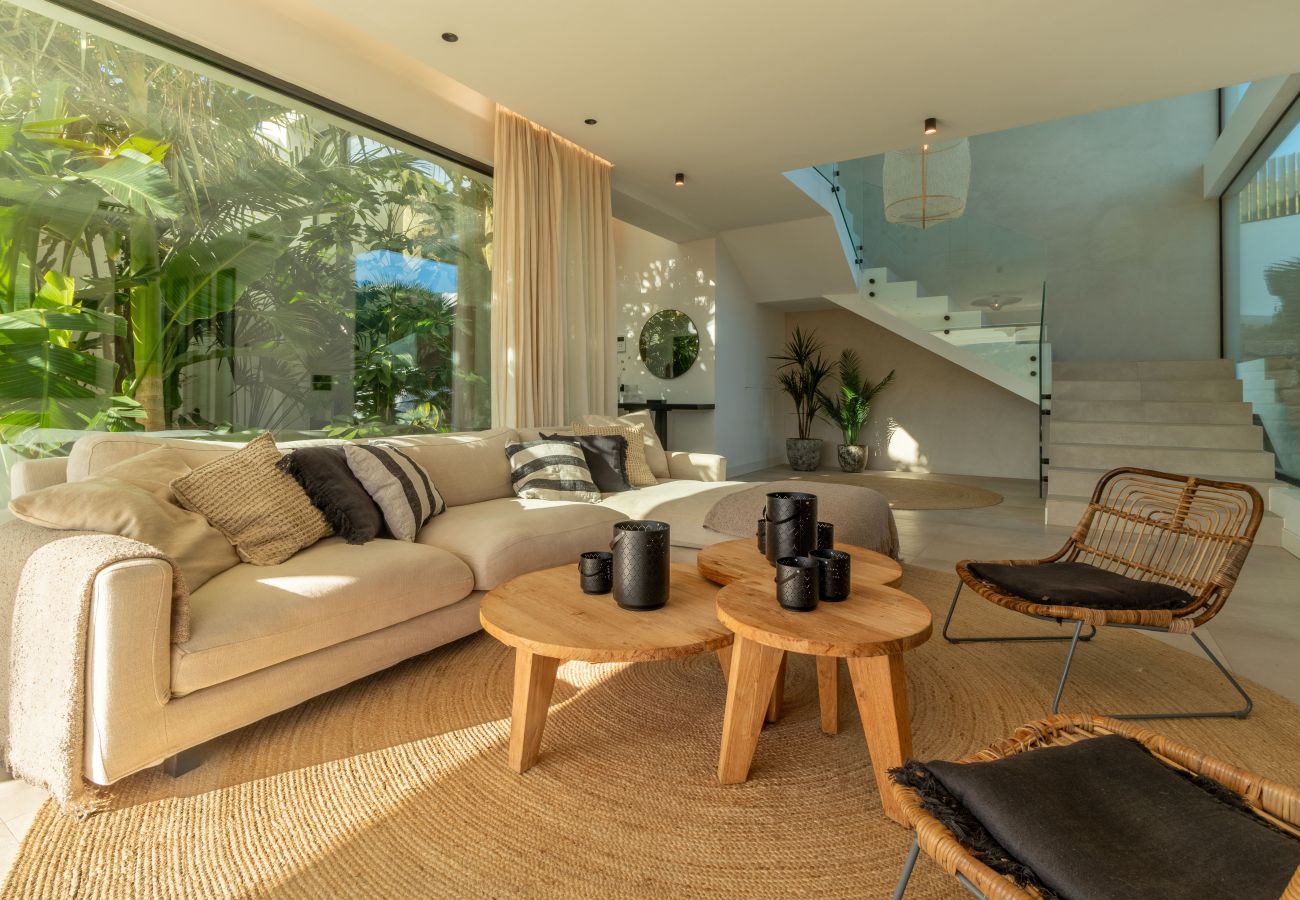 Villa en Mijas Costa - Villa elegante con piscina privada y gimnasio al aire libre