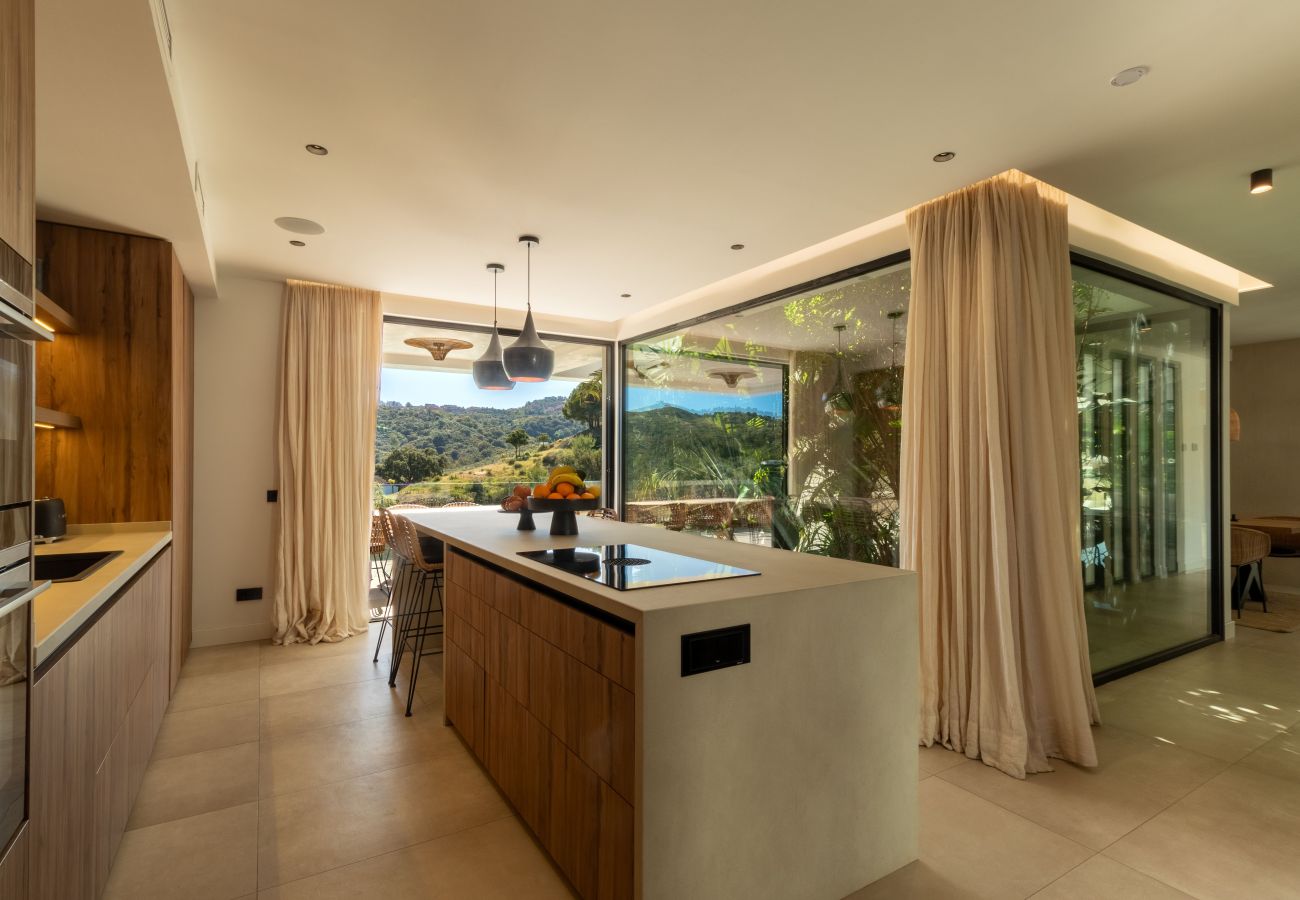 Villa en Mijas Costa - Villa elegante con piscina privada y gimnasio al aire libre