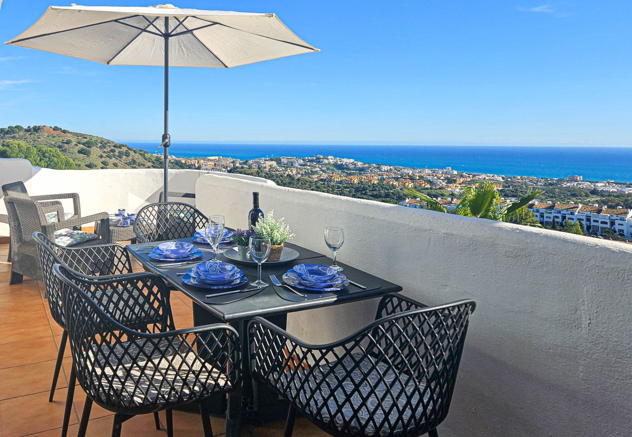 Apartamento en Mijas Costa - Apartamento con vistas al mar en El Portón Calahonda