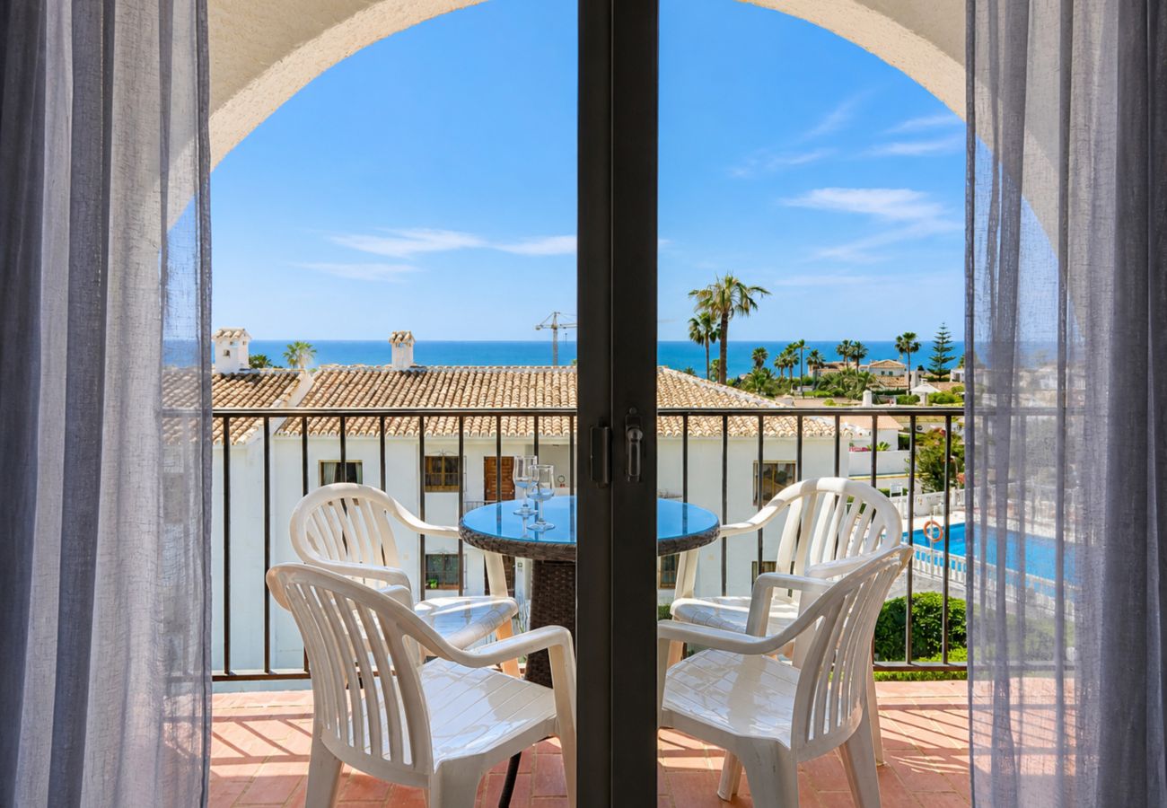 Apartamento en Mijas Costa - Apartamento 2 habitaciones,piscina y mar vistas 