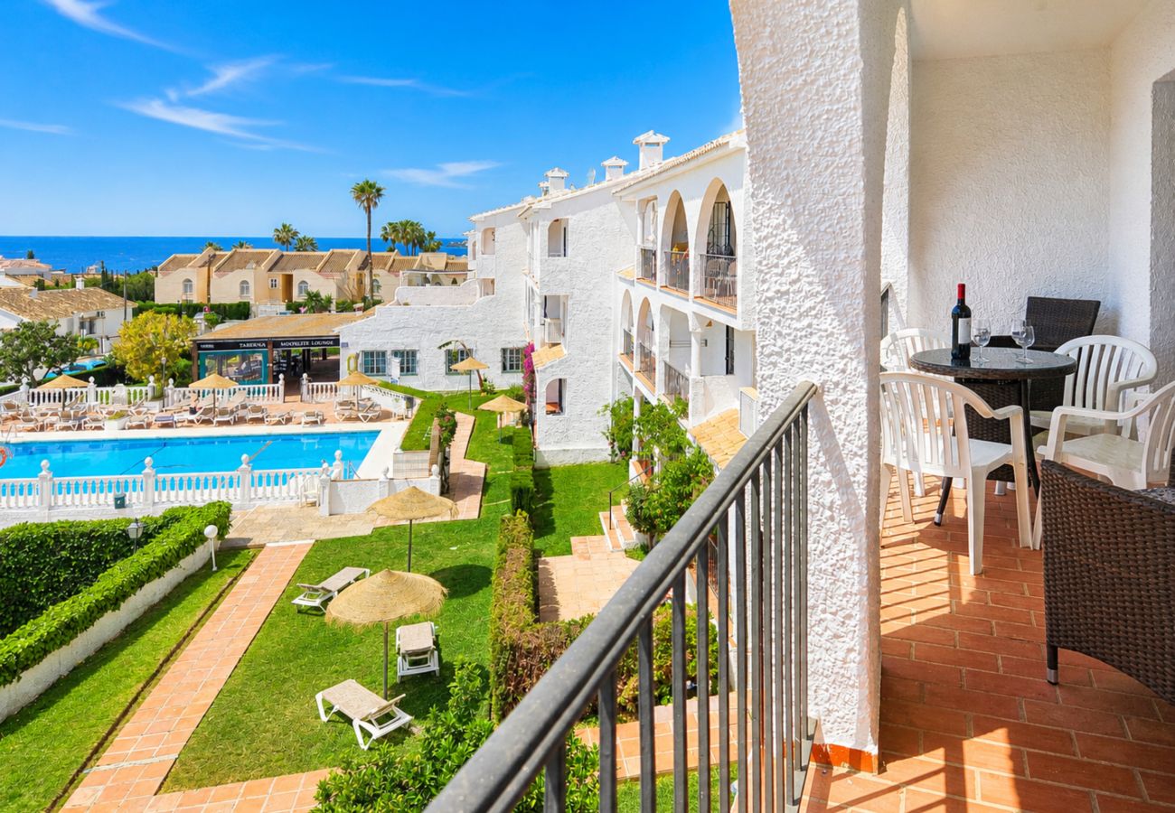 Apartamento en Mijas Costa - Apartamento 2 habitaciones,piscina y mar vistas 