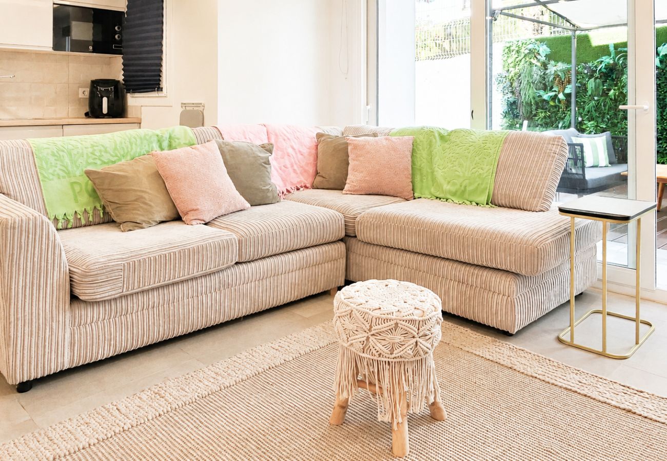 Apartamento en Mijas Costa - Apartamento con jardín de un dormitorio, Calahonda