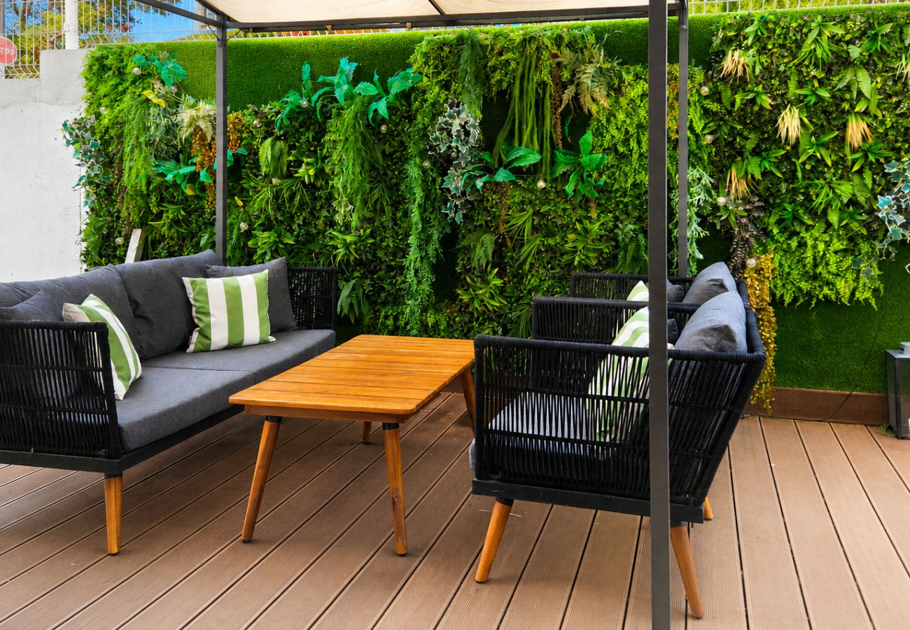 Apartamento en Mijas Costa - Apartamento con jardín de un dormitorio, Calahonda