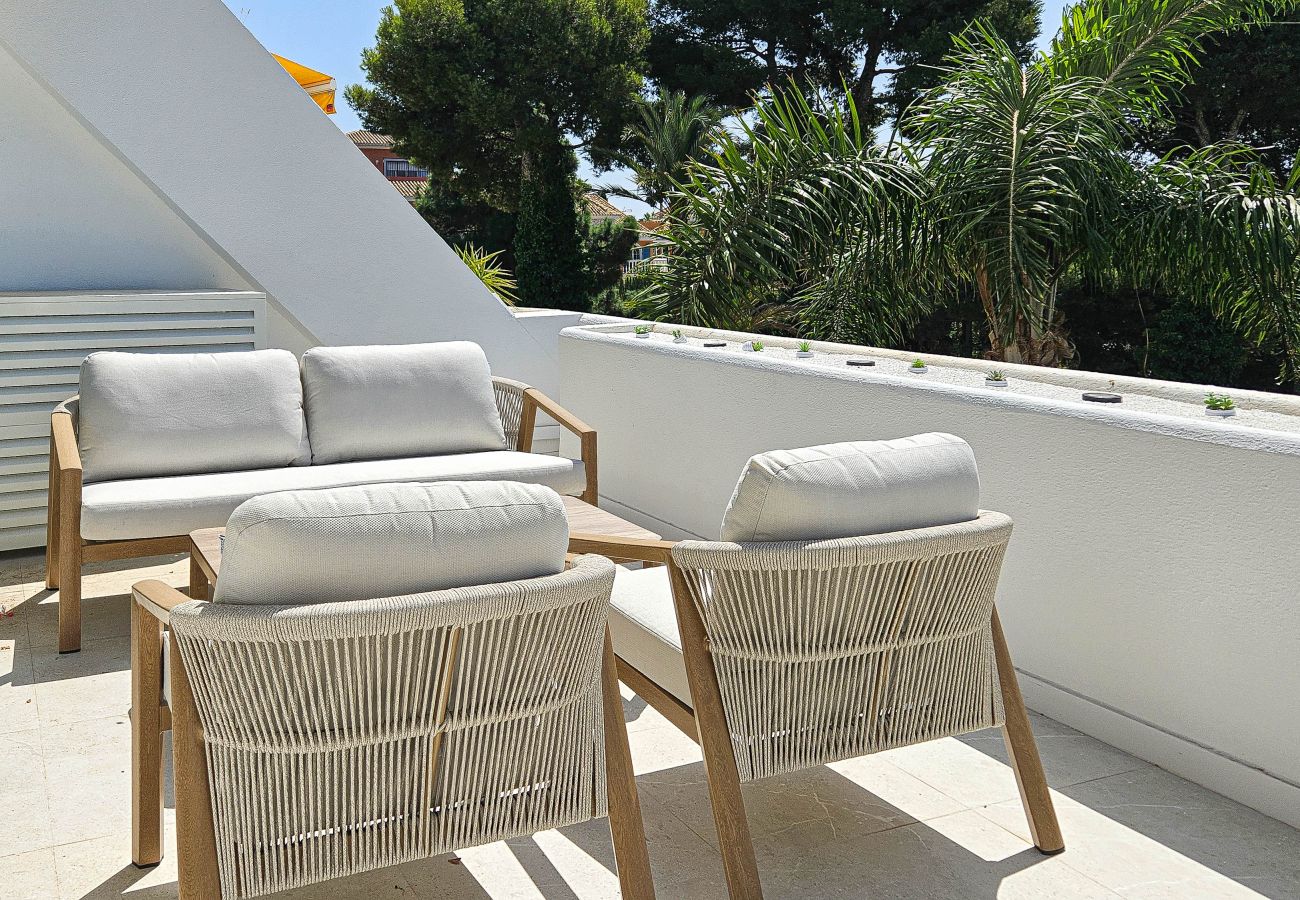 Apartamento en Mijas Costa - Precioso apartamento con piscina y vistas al mar