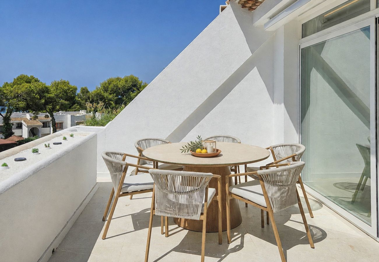 Apartamento en Mijas Costa - Precioso apartamento con piscina y vistas al mar