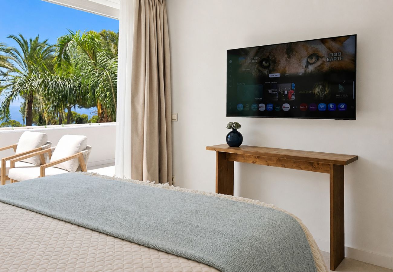 Apartamento en Mijas Costa - Precioso apartamento con piscina y vistas al mar