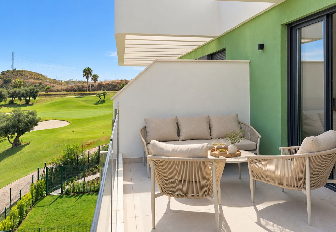Apartamento en Mijas Costa - Apartamento de dos dormitorios en primera línea de golf