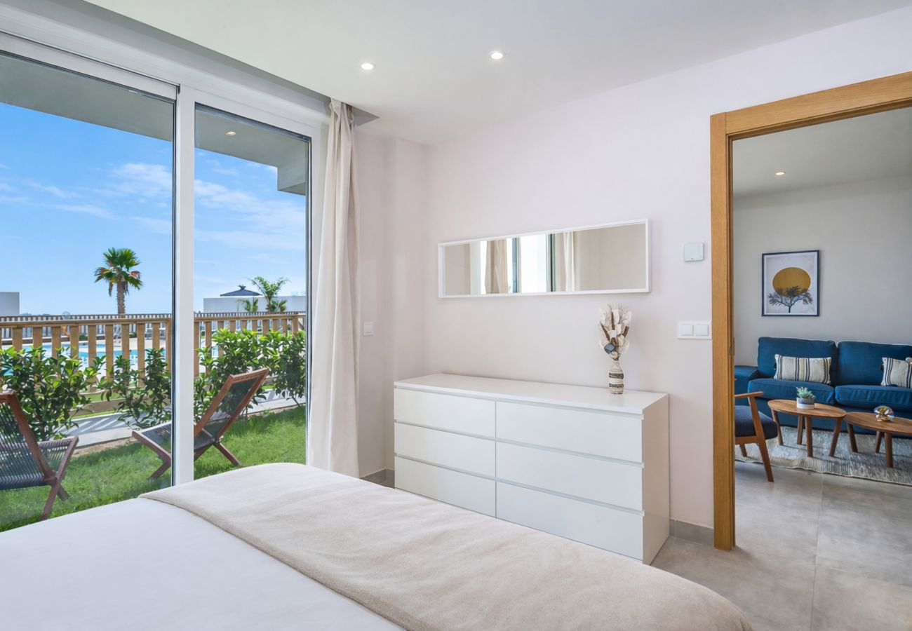 Apartment in Mijas Costa - Modern 3 bed garden apt next to pool Casa Banderas 