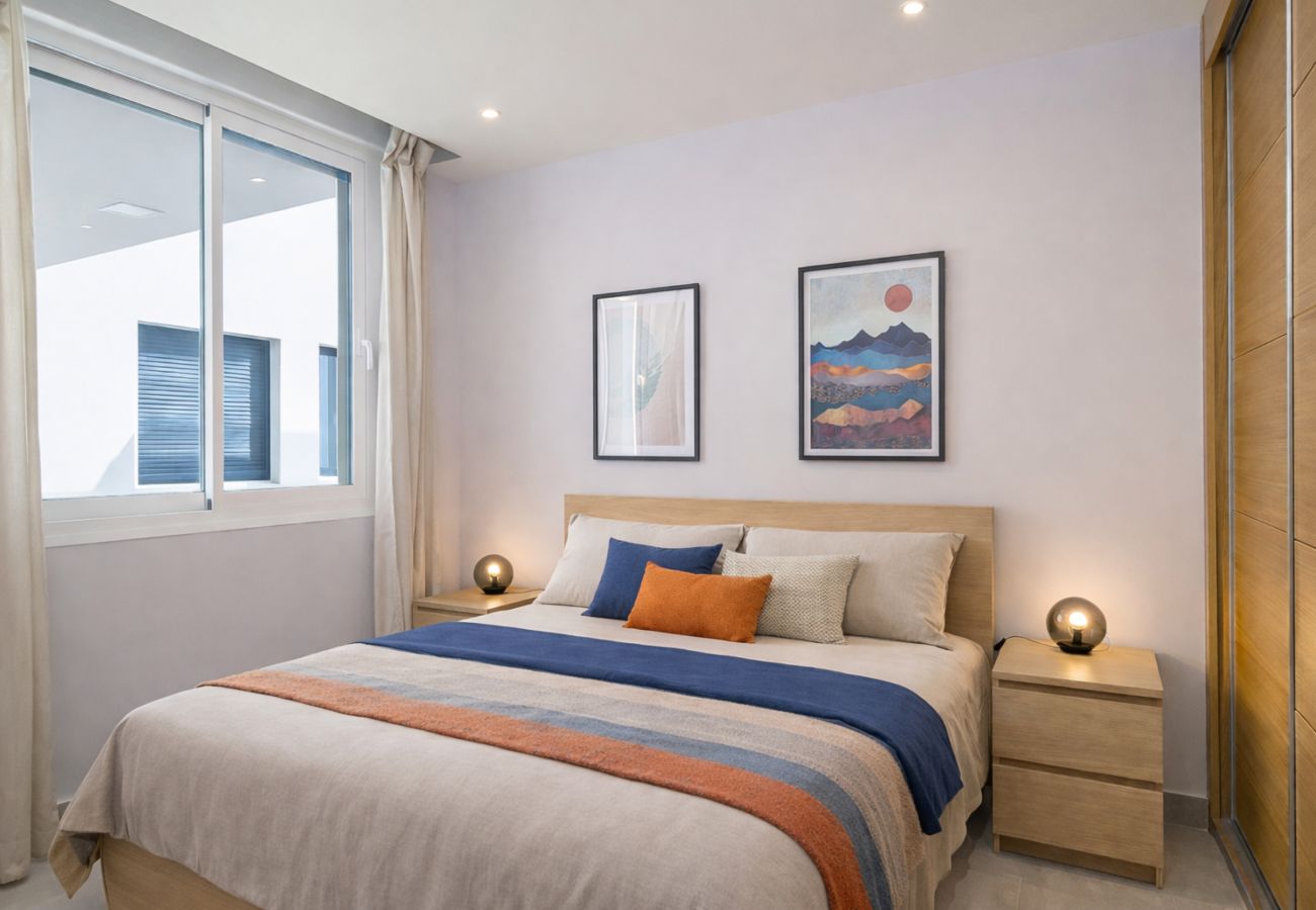 Apartment in Mijas Costa - Modern 3 bed garden apt next to pool Casa Banderas 