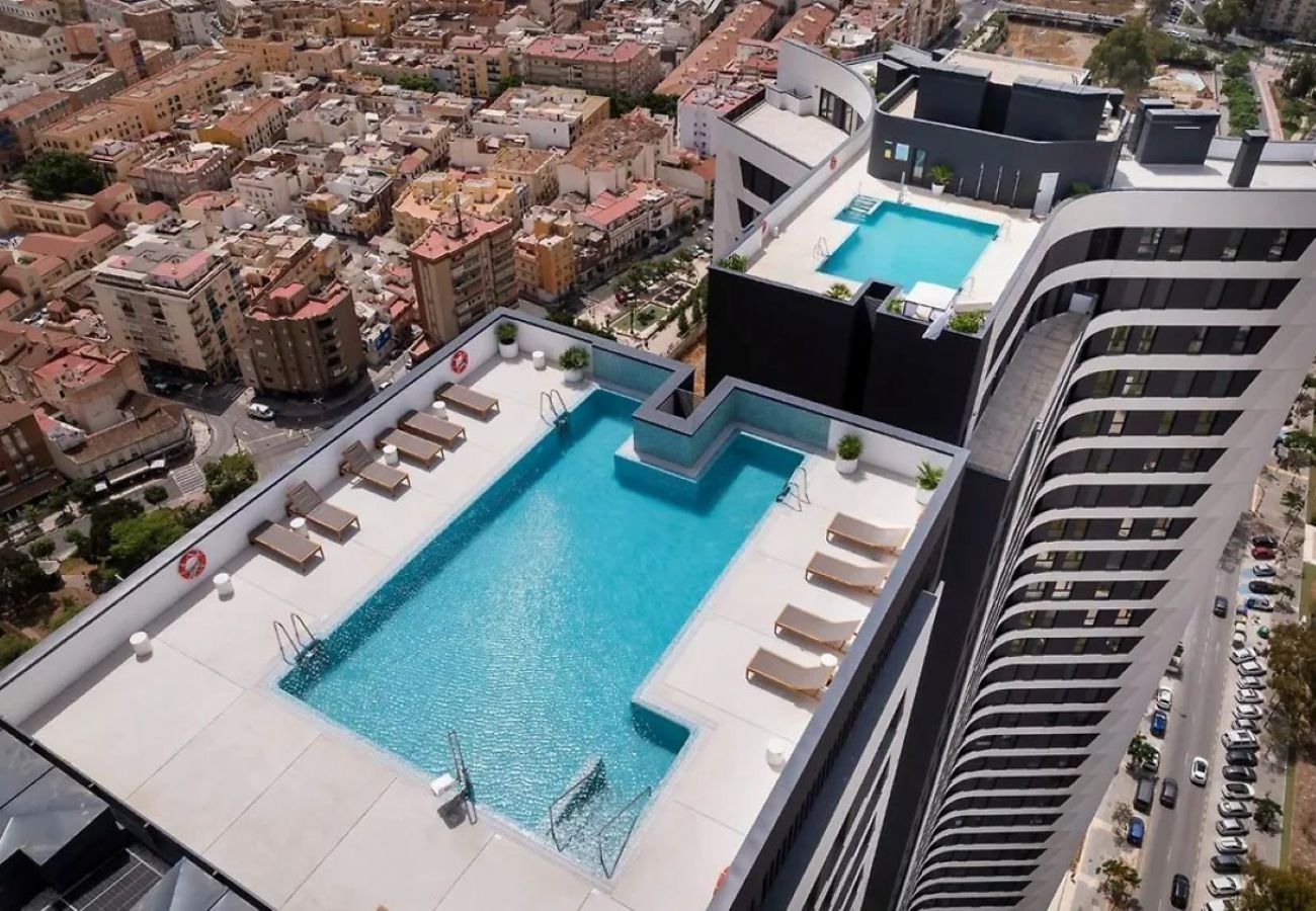 Apartment in Málaga - Urban Sky North Tower apartment, Malaga centre