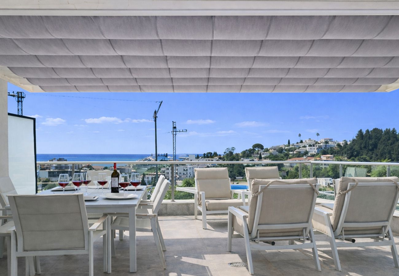 Apartment in Mijas Costa - 3 bed apartment, sea view/3 pools,/gym/spa/padel 