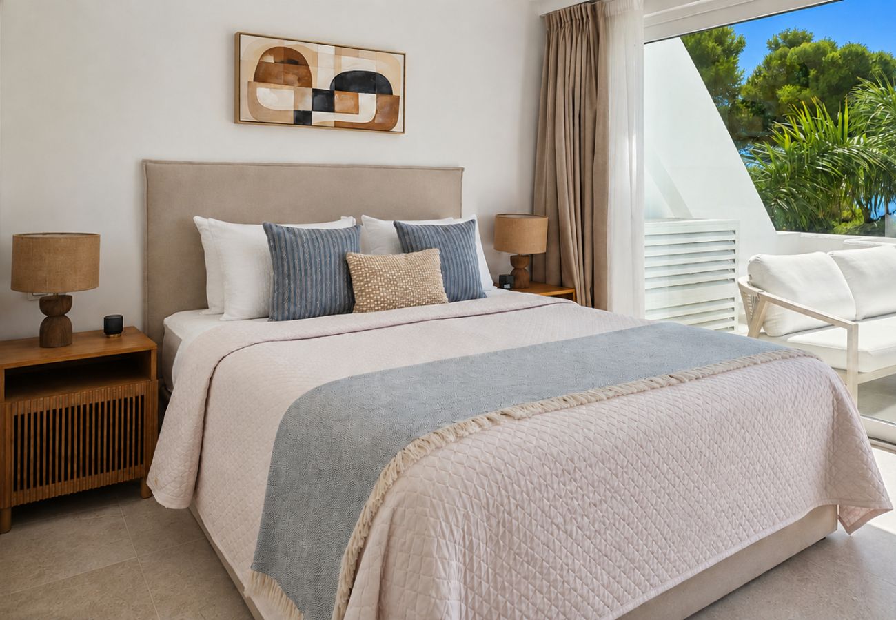 Apartment in Mijas Costa - Beautiful apartment with pool & sea views