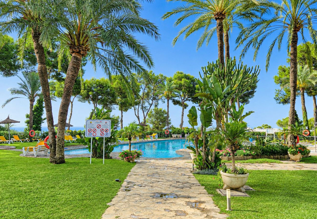 Apartment in Mijas Costa - Beautiful apartment with pool & sea views